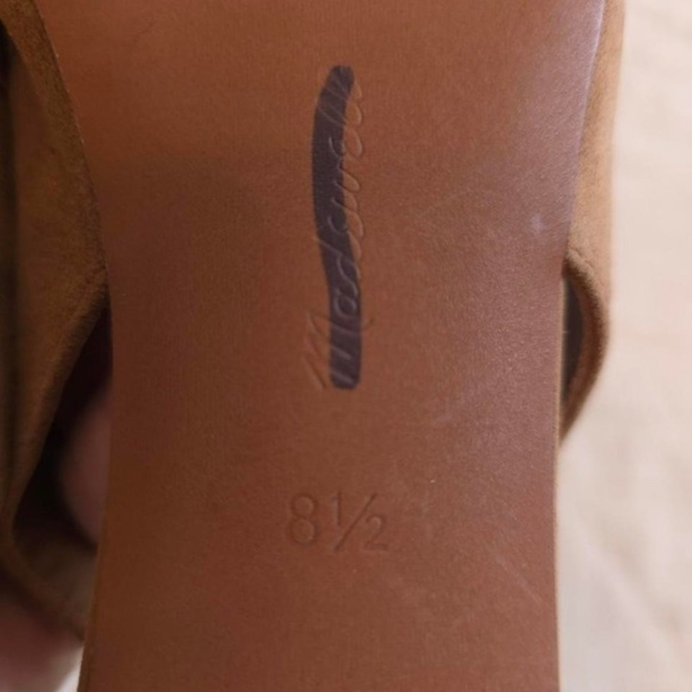 Madewell The Simone Kitten-Heel Slingback Pumps Tan suede‎ 8.5 (NU871) - Picture 7 of 7